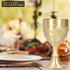 King's Royal Chalice Cup, Rose Wine Goblet, Embossed Multipurpose